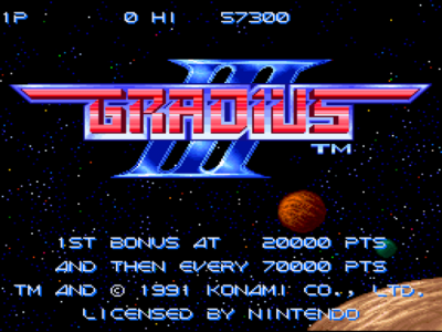 اسکرین شات بازی بازی:gradius 3 1