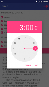 اسکرین شات برنامه [ROOT] CRAB - Custom Recovery Auto Backup 2