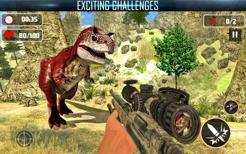 اسکرین شات 2 بازی Dino Games - 3D Hunting Games