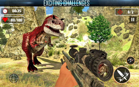 اسکرین شات 2 بازی Dino Games - 3D Hunting Games
