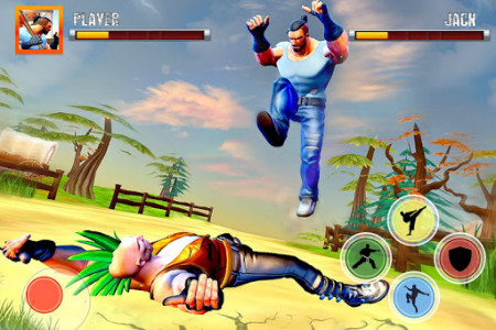 اسکرین شات بازی Street Fighting Village Kung Fu Fight Games 8