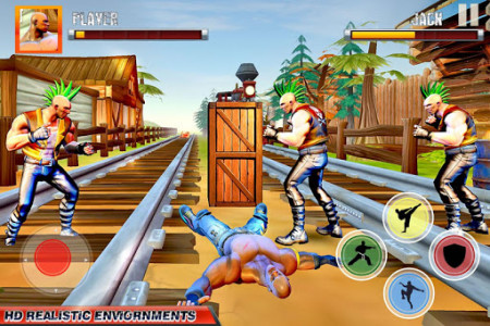 اسکرین شات بازی Street Fighting Village Kung Fu Fight Games 3