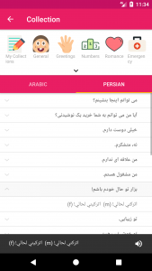 اسکرین شات 6 برنامه Arabic Persian Dictionary