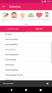 اسکرین شات 5 برنامه Azerbaijani English Dictionary