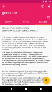 اسکرین شات برنامه German English Dictionary 3