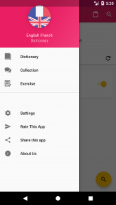 اسکرین شات 1 برنامه French English Dictionary