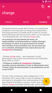 اسکرین شات 3 برنامه French English Dictionary
