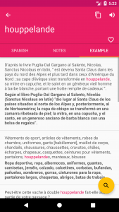 اسکرین شات برنامه French Spanish Dictionary 3