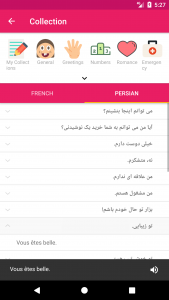 اسکرین شات برنامه French Persian Dictionary 6
