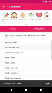 اسکرین شات برنامه French Portuguese Dictionary 6