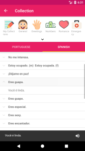 اسکرین شات 6 برنامه Portuguese Spanish Dictionary