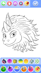 اسکرین شات 4 برنامه Dragon Coloring & Drawing Game