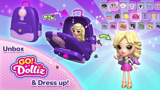 اسکرین شات برنامه Go! Dolliz: 3D Doll Dress Up 2