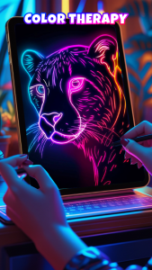 اسکرین شات 7 برنامه Neon Brush - Glow Draw & Paint
