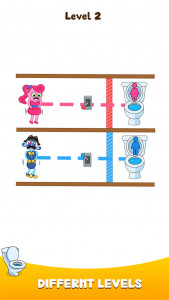 اسکرین شات بازی Path To Toilet: Draw To Line 2