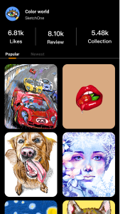اسکرین شات 4 برنامه SketchOne: Artist Community