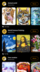 اسکرین شات 5 برنامه SketchOne: Artist Community