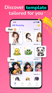 اسکرین شات 3 برنامه AR Drawing: Sketch & Draw