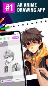 اسکرین شات 2 برنامه Draw Anime: AR Drawing Sketch