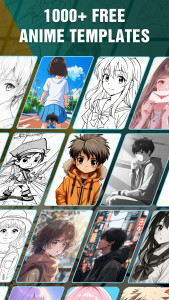 اسکرین شات 3 برنامه Draw Anime: AR Drawing Sketch