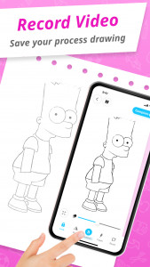 اسکرین شات 5 برنامه Draw Cartoon - AR Drawing App
