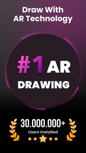 اسکرین شات 1 برنامه AR Drawing - Sketchar App