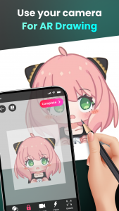 اسکرین شات 2 برنامه AR Drawing - Sketchar App
