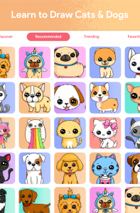 اسکرین شات 8 برنامه DrawCutie - Draw Cute Girls