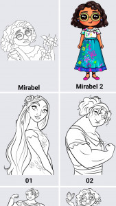 اسکرین شات 2 برنامه How to draw Encanto