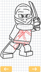 اسکرین شات 5 برنامه How to draw Ninja characters