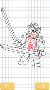 اسکرین شات 4 برنامه How to draw Ninja characters