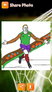 اسکرین شات برنامه Football Coloring Books - soccer coloring games 4