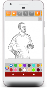 اسکرین شات برنامه Football Coloring Books - soccer coloring games 2