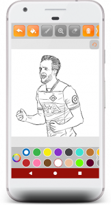 اسکرین شات برنامه Football Coloring Books - soccer coloring games 3