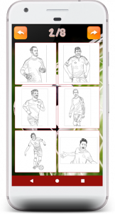 اسکرین شات برنامه Football Coloring Books - soccer coloring games 1