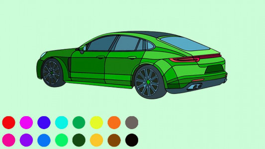اسکرین شات برنامه Car games - Car coloring games 4