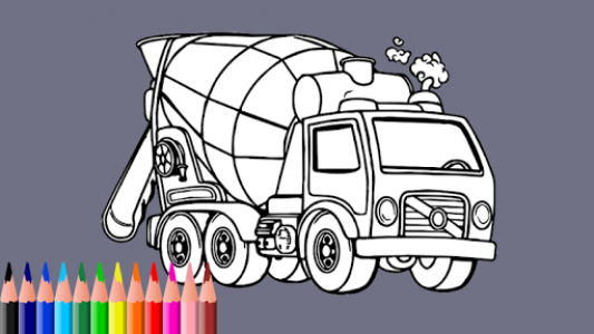اسکرین شات برنامه color cars games - monster truck coloring 4