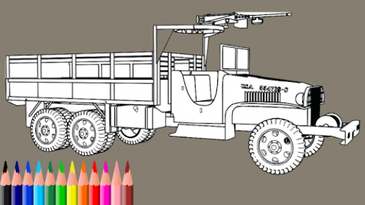 اسکرین شات برنامه color cars games - monster truck coloring 5