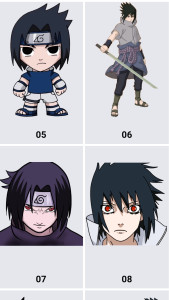 اسکرین شات 2 برنامه How to draw Sasuke Uchiha