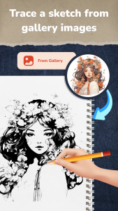 اسکرین شات 3 برنامه AR Draw Sketch: Sketch & Paint
