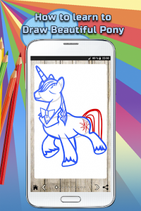 اسکرین شات برنامه How to draw a Beautiful Pony 6