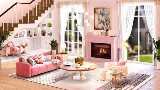 اسکرین شات 2 بازی Dream House Design: Tile Match