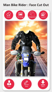 اسکرین شات برنامه Man Sport Bike Rider Photo Suit 8