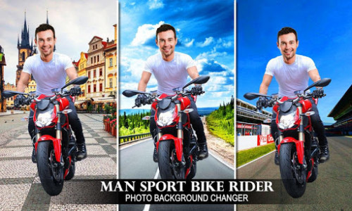 اسکرین شات برنامه Man Sport Bike Rider Photo Suit 4