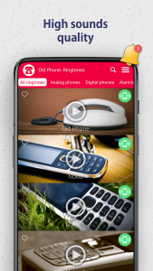 اسکرین شات 3 برنامه Old Phone: Ringtones