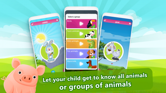 اسکرین شات 3 برنامه Animal Sounds for Kids