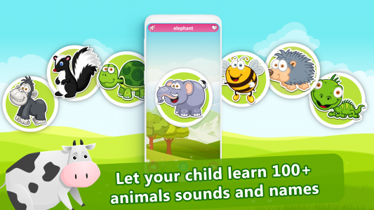 اسکرین شات 1 برنامه Animal Sounds for Kids