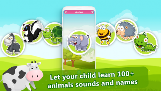 اسکرین شات برنامه Animal Sounds for Kids 1