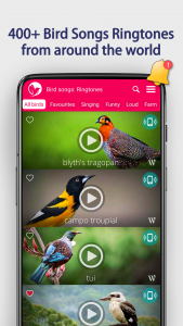 اسکرین شات برنامه Bird Songs: Ringtones 1