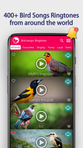 اسکرین شات 1 برنامه Bird Songs: Ringtones